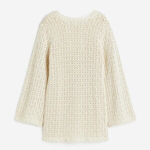 H&M  Cream crochet mini Dress